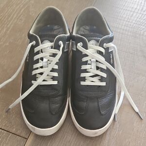 OluKai Haupu Women's Black Leather Sneakers Size 8